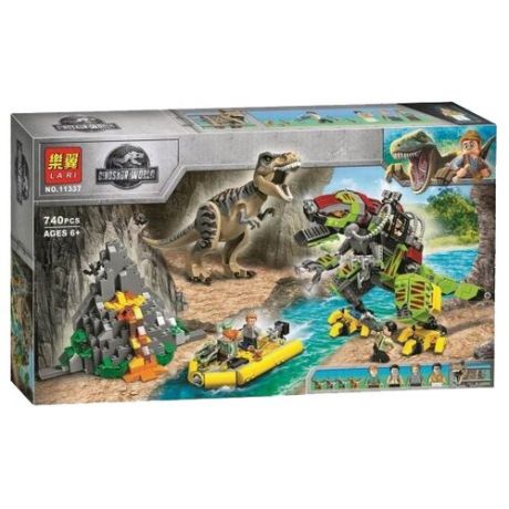 Конструктор BELA (Lari) Dinosaur World 11337 Бой тиранозавра и робота-динозавра