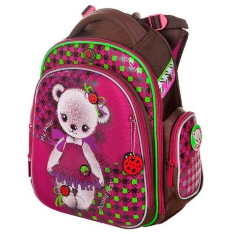 Hummingbird Рюкзак My Sweet Bonny Bear (TK42), коричневый / розовый