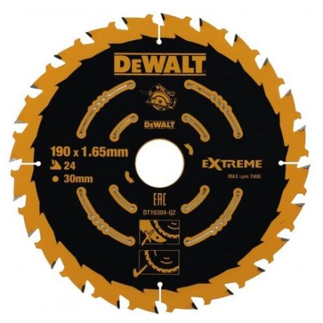 Пильный диск DeWALT Extreme DT10304-QZ 190х30 мм