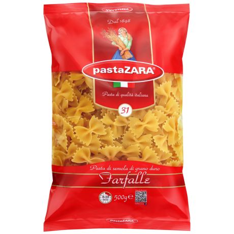 Макаронные изделия Pasta Zara 31 Бантики, 500г