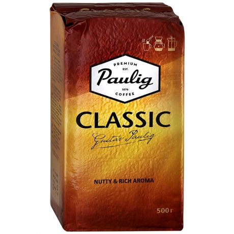 Кофе Paulig Classic молотый в вакуумной упаковке 500 г