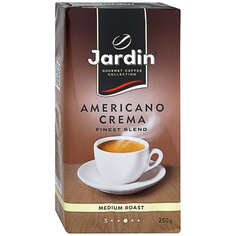 Кофе Jardin Almericano Crema молотый в вакуумной упаковке 250 г