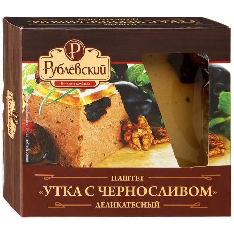 Паштет Рублевский Утка с черносливом деликатесный, 200 г
