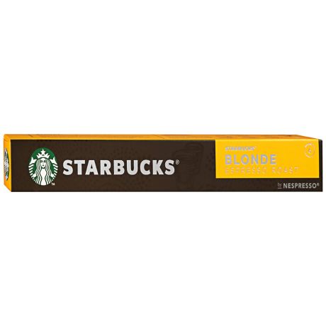 Капсулы Starbucks Blonde Espresso Roast для системы Nespresso 10 штук по 5.3 г