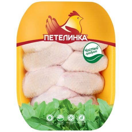 Крыло цыпленка-бройлера Петелинка охлажденное 0,4-1,5 кг