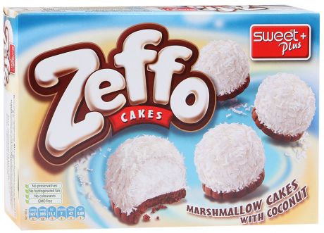 Пирожное Маршмеллоу Sweet Plus "Zeffo" с кокосом 115г