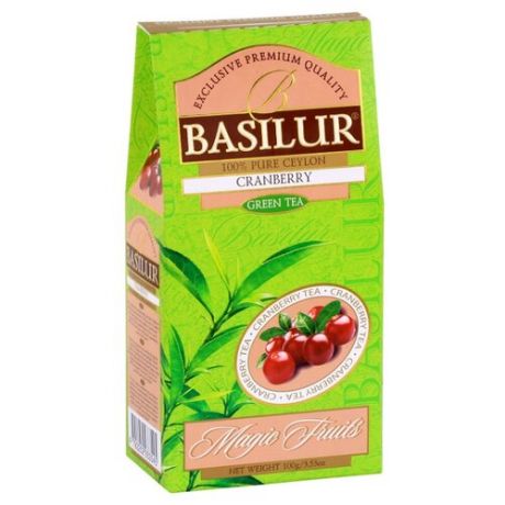 Чай зеленый Basilur Magic fruits Cranberry, 100 г