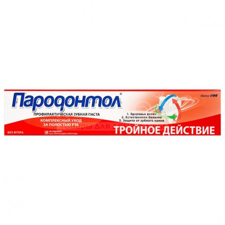 Зубная паста Пародонтол Тройное действие