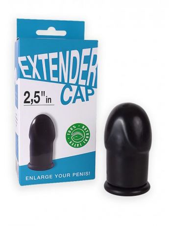 Латексная насадка-удлинитель Sitabella Extender Cap 2,5" – черный