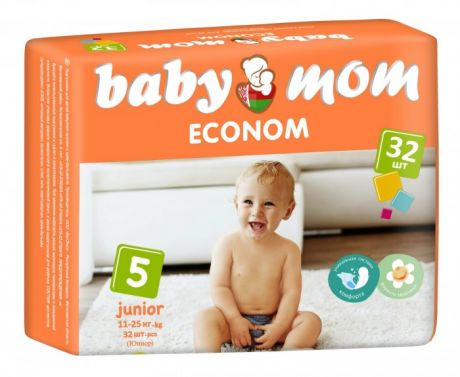 Подгузники Baby Mom Подгузники Econom junior (11-25 кг) 32 шт.