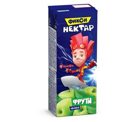 Соки и напитки Маленькое счастье Нектар Фрути Фиксики Яблоко с 4 мес., 200 г
