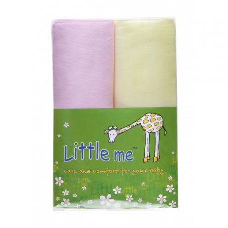 Пеленки Little me теплая фланель комплект 75х120 2 шт.