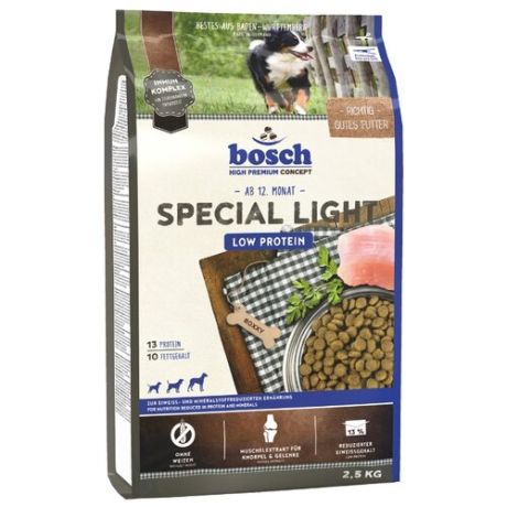 Сухой корм для собак Bosch Special Light для профилактики МКБ 2.5 кг