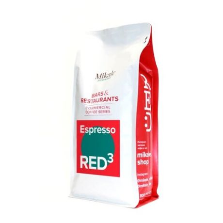 Кофе в зернах Mikale Bars&Restaurants Espresso RED 3, арабика, 1000 г