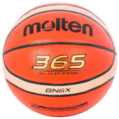 Баскетбольный мяч Molten BGN6X, р. 6 оранжевый/бежевый
