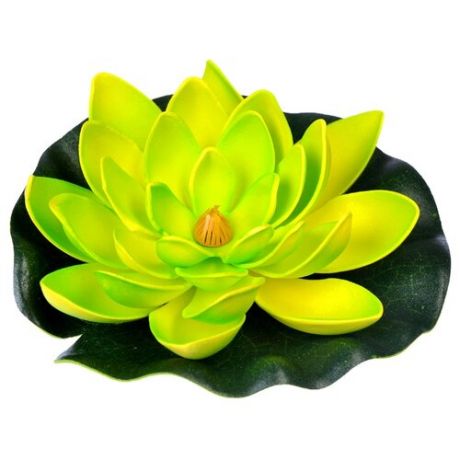 Фигура для водоема Inbloom Лилия декоративная 15 см (171-002) зеленый