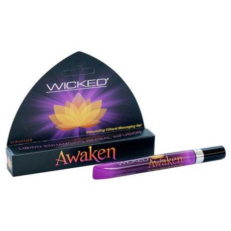 Гель-смазка Wicked Возбуждающий массажный гель для клитора WICKED AWAKEN - 8,6 8.6 мл туба