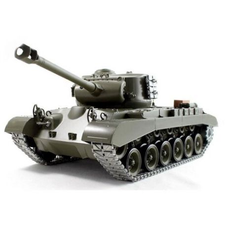 Танк Heng Long M26 Pershing Snow Leopard (3838-1PRO) 1:16 50 см зеленый