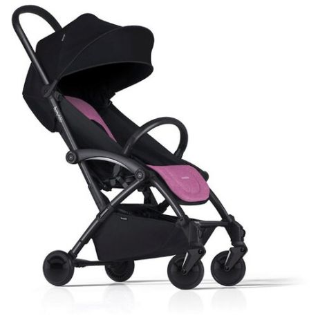 Прогулочная коляска Bumprider Connect 2 black pink, цвет шасси: черный