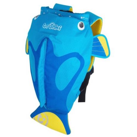Рюкзак для мокрых вещей trunki Коралловая рыбка Tang the Tropical Fish - Medium PaddlePak голубой