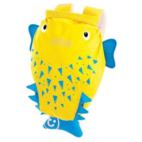 Рюкзак для мокрых вещей trunki Рыба-пузырь Spike the Blow Fish - Medium PaddlePak желтый/голубой