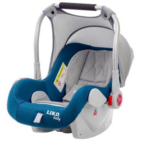 Автокресло-переноска группа 0+ (до 13 кг) Liko Baby CRIB LB-321, синий