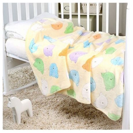 Покрывало Baby Nice Velsoft 3D Киски 150х200 см, разноцветные киски
