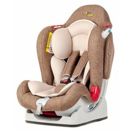 Автокресло группа 0/1/2 (до 25 кг) Liko Baby LB-510, коричневый/лен