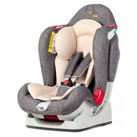 Автокресло группа 0/1/2 (до 25 кг) Liko Baby LB-510, серый/лен