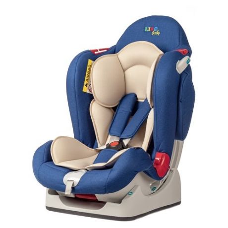 Автокресло группа 0/1/2 (до 25 кг) Liko Baby LB-510, джинсовый/лен