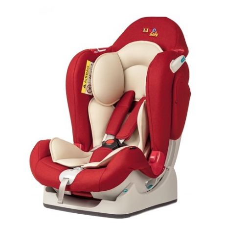 Автокресло группа 0/1/2 (до 25 кг) Liko Baby LB-510, красный в точку