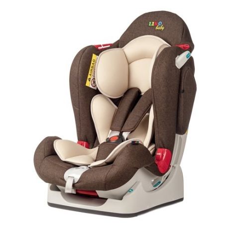Автокресло группа 0/1/2 (до 25 кг) Liko Baby LB-510, темно-коричневый в точку