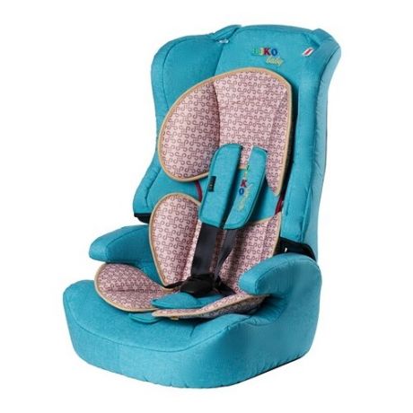 Автокресло группа 1/2/3 (9-36 кг) Liko Baby LB-513, волна/лен