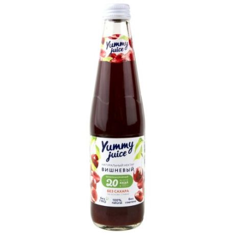 Нектар Yummy juice вишневый, без сахара, 0.33 л