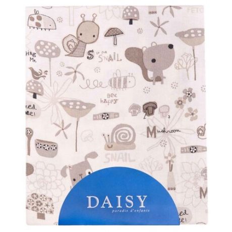 Многоразовые пеленки Daisy фланель 90х150 улитки