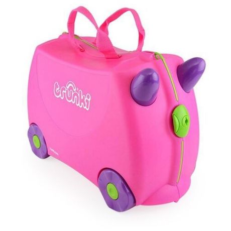 Чемодан trunki розовый/фиолетовый/зеленый