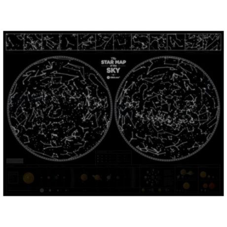 1DEA.me Карта звездного неба Star Map of the Sky