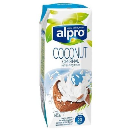 Кокосовый напиток alpro Оригинальный с рисом 0.9%, 250 мл