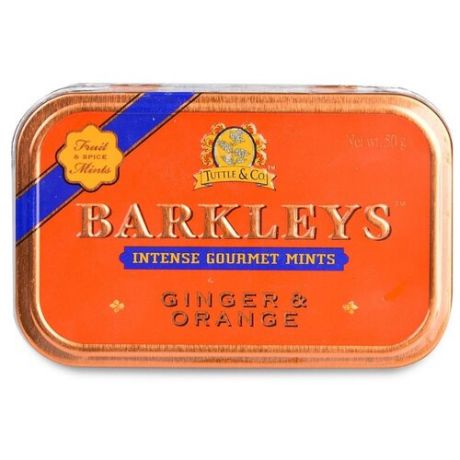 Леденцы Barkleys Mints Имбирь Апельсин 50 г