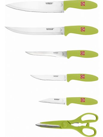 Набор ножей Vitesse VS-8130 Green