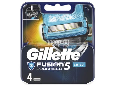 Сменные кассеты Gillette Fusion5 ProShield Chill 4шт 7702018412518