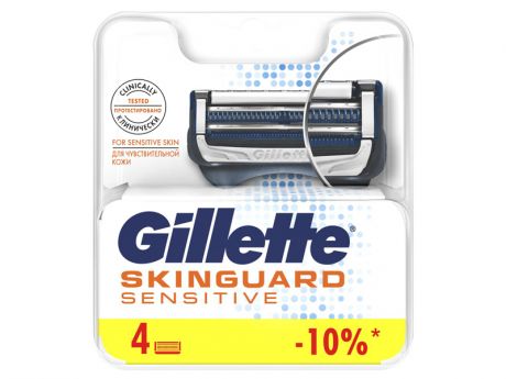 Сменные кассеты Gillette Skinguard Sensitive 4шт 7702018488261