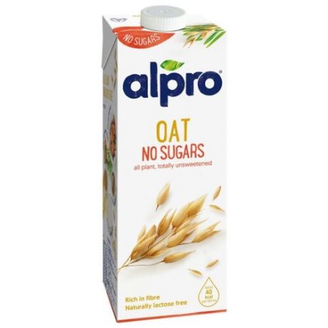 Овсяный напиток alpro без содержания сахара 1.5%, 1 л