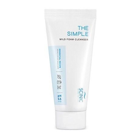 Scinic слабокислотная пенка для умывания для чувствительной кожи The Simple, 120 мл