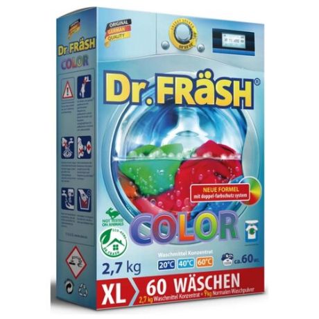 Стиральный порошок Dr. Frash Color картонная пачка 2.7 кг