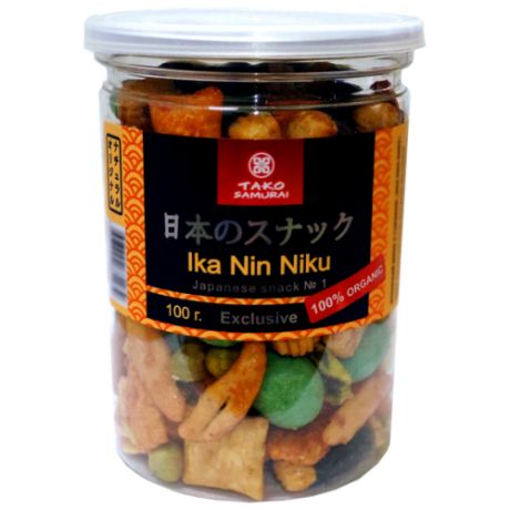 Микс с горохом японский Tako Samurai Ika Nin Niku 100 г