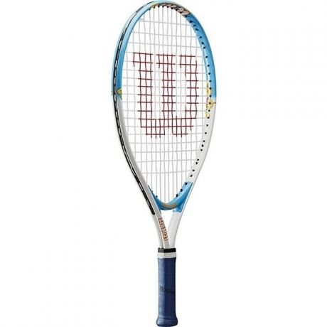 Ракетка для большого тенниса Wilson SLAM 21, арт. WRT20380U, для 6-5 лет,алюминий,со струнами, желто-оранжевая
