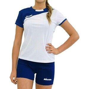Форма волейбольная женская Mikasa жен., арт. MT376-023-XL, р. XL, 100% полиэстер, бело-т.синий