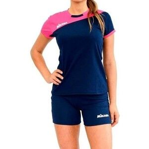 Форма волейбольная женская Mikasa жен., арт. MT376-063-XL, р. XL, 100% полиэстер, фуксия-т.синий