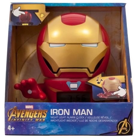 Будильник BulbBotz Marvel Infinity Wars минифигура Железный человек 14 см